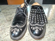 DERBIES NOIR CLOUTES ROBERT