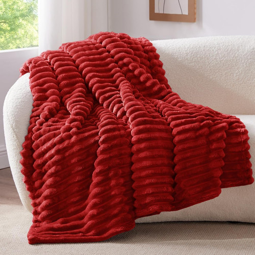 Plaid polaire rouge - rouge, bordeaux