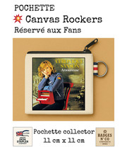 Véronique Sanson pochette 11x11 cm Canvas Rockers pop française piano voix colle