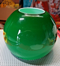RARE abat jour boule opaline