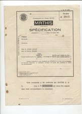 N°10360 /  MATHIS : feuillet