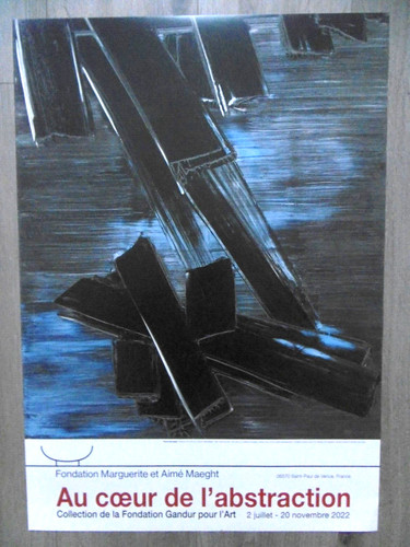 Soulages pierre affiche - pierre,
