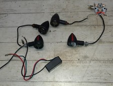 CLIGNOTANT AVANT + ARRIERE (le lot) CUSTOM A LED POUR MOTO - réf : 95