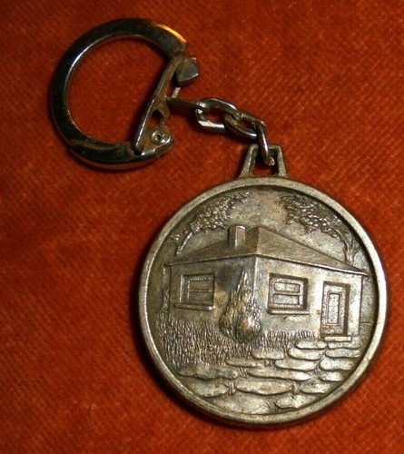 Porte clé immeuble maison - porte-clé,