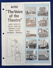 Vintage Altec Lansing Brochure