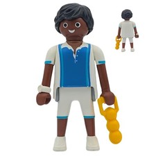 Figurine homme bleu/blanc