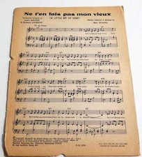 Partition vintage sheet music