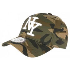 Casquette NY camouflage Vert Marron Kaki Fashion Baseball Kaptyn-Taille unique