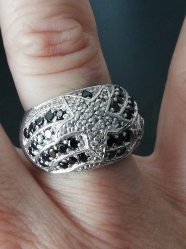 Bague ancienne argent - en,