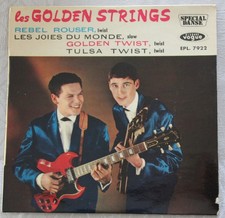 French EP Les Golden Strings : Rebel Rouser +3 VG/VG++  1962 J Hallyday Centreur