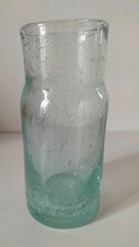 Vase vintage en verre bullé