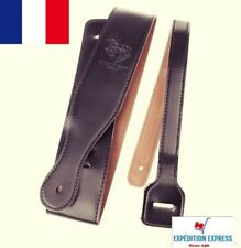Sangle guitare vintage noire