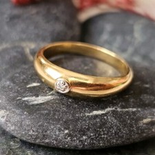 Bague solitaire vermeil argent - bague,