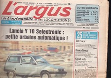 L'ARGUS N°3175 LANCIA Y10 SELECTRONIC / JAGUAR SOVEREIGN / NISSAN PATROL GR
