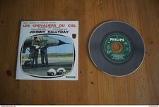 JOHNNY HALLYDAY LES CHEVALIERS DU CIEL CD  DU TRES RARE EP DE 1967 VALEUR+