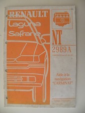 Manuel d'atelier Renault LAGUNA / SAFRANE NT 2989 A aide à la conduite CARMINAT