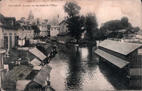 Cpa vierzon lavoirs sur - cpa,