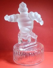 TROPHÉE Bibendum  Michelin en verre cristal d 'Arques