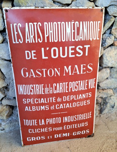 Plaque émaillée originale - émaillée,