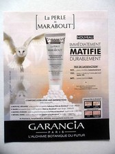 PUBLICITE-ADVERTISING :  GARANCIA Perle du Marabout  2016 Chouette,Cosmétique