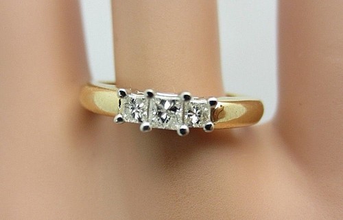 Neuf 14k jaune - 14k, princesse