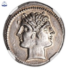 Monnaie Romaine - Didrachme - Rome - NGC Ch AU star - strike 5/5 - Surface 4/5