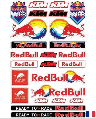 Autocollant red sponsor - red,