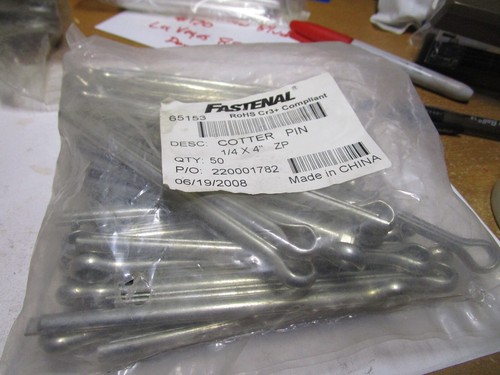 Zinc finish extended - 1/4",