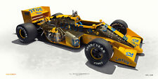 AUTOART Senna Formule 1 Lotus Honda 99T Camel 1987 AFFICHE COUPE 100x50CM