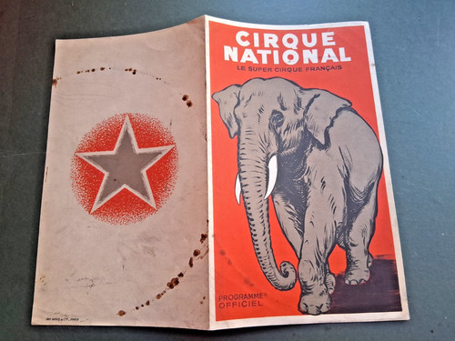 1954 programme cirque national - programme,