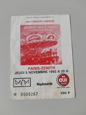 place concert EMERSON LAKE ET PALMER zénith billet ticket spectacle Paris 1992