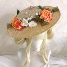 Chapeau plat femme victorienne