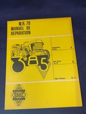 Tracteur Renault 385 R78  Manuel Constructeur Réparation Moteur Type 591