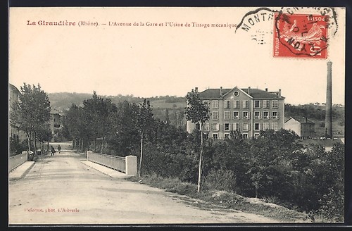 Cpa giraudière rhône - la,