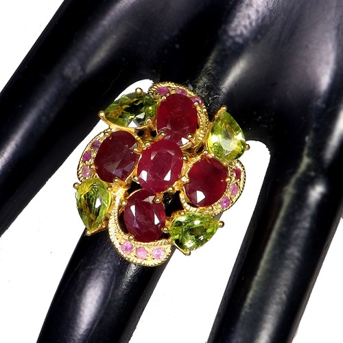 Bague argent 925 - 925, rubis