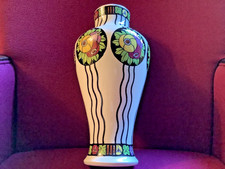 Art Deco Keramis Vase Charles Catteau Boch Frères .décor 673 parfait état