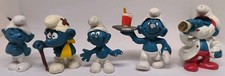 #7 Lot 5 Schtroumpfs Vintage