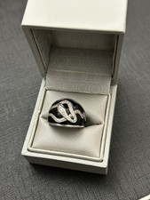 belle bague argent massif avec