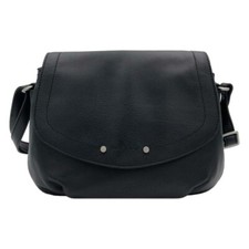 Naf Naf - Sac bandoulière en cuir "Dahlia" - noir - 8586
