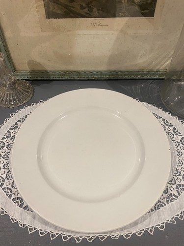 Ancien plat blanc creil et - plat,