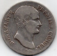 CONSULAT 5 francs Bonaparte