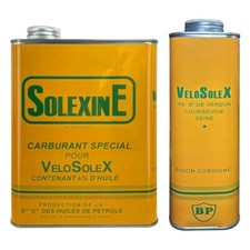 Bidon d'essence de 2 Litres jaune/orange pour solex vélosolex type Solexine vide