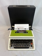 Machine à écrire Underwood 315 Verte revisée netoyée +ruban neuf  70s