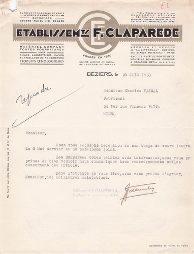 Beziers fabricant claparede - 34,
