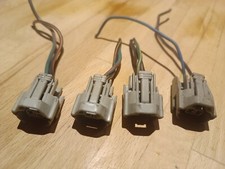 TOYOTA AE86 4AGE INJECTOR CONNECTORS X4 