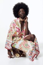 NWT Zara Floral Satin Lined