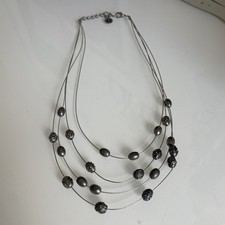 Collier Multi-rang Argenté