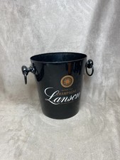 Seau à champagne Lanson en aluminium noir Champagne Lanson vintage