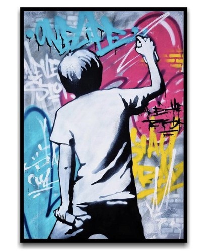 Asko œuvre unique toile - :,