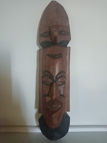 Masque tribal océanie tiki - masque,